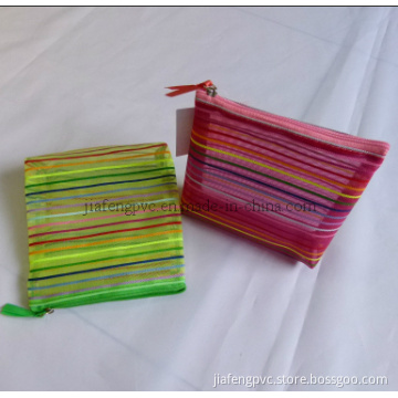 Nylon Zipper Bag with T/C Trim